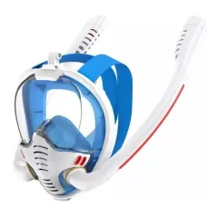 Blue Wave Fullface Free Diving Mask Ray White/Blue