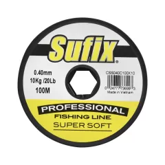 Sufix Profession Super Soft 100m Fishing Line, Size: 0.300mm