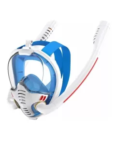 Blue Wave Fullface Free Diving Mask Ray White/Blue