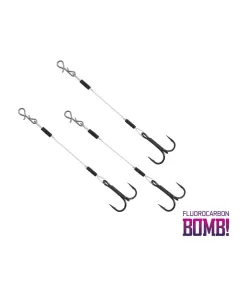BOMB! Twisto RIGS Fluorocarbon / 3pcs No8, Length (cm): 6