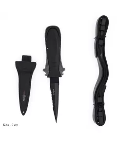 Tech-Pro Diving Knife K2 Matte Black, Length (cm): 11