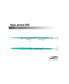 Jack Fin Sinking Lures Stylo Jointed 255mm 33gr Green, Weight (gr): 33