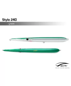 Jack Fin Fishing Lure Stylo 240 24cm Green, Length (cm): 24