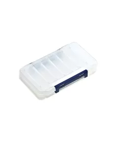 Meiho Reversible 100 double-sided clear tackle box for fishing lures