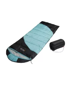 Διπλός υπνόσακος Inca Wayna black blue μπροστινή όψη