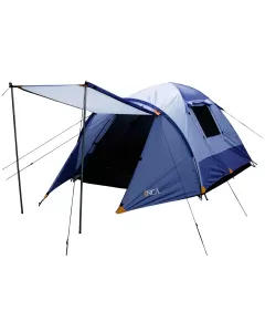Σκηνή camping INCA Pacha 3P silver blue 3 ατόμων με προθάλαμο