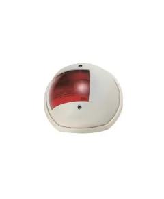 Large red spherical side navigation light 12V with white base