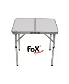 Fox Outdoor folding aluminium table 60x45x55cm with carry handle for camping