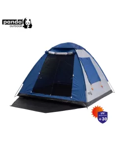 Σκηνή camping Panda Open Air 4 ατόμων silver πράσινη