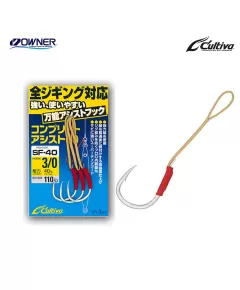 Αγκίστρι Cultiva Owner με Νήμα SF-40, Άλλα: No2/0 Αγκίστρι Cultiva Owner με Νήμα SF-40, Άλλα: No2/0