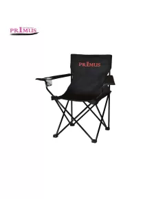 Primus black folding director’s chair with cup holder and carry bag