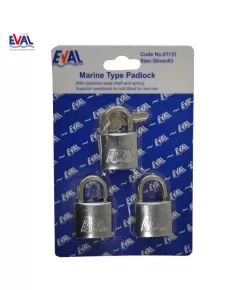 Set of Inox Padlocks with Master Key