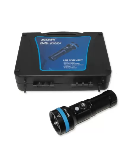 Diving Flashlight XTAR  D26 2500 Lumen, 2 image