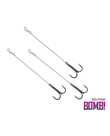 Sinkers Bomb! Twisto Rigs Wolfram 3Pcs No8, Length (cm): 8, 3 image