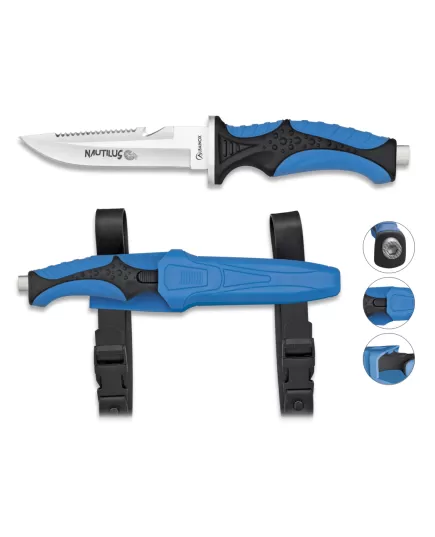 Μαχαίρι Καταδύσεων Albainox Nautilus Μπλε Μαχαίρι Καταδύσεων Albainox Nautilus Μπλε