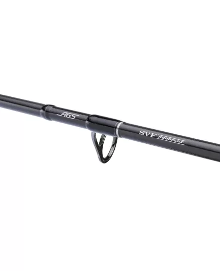 Λεπτομέρεια carbon blank SVF Nanoplus στο καλάμι Daiwa Saltist Seabass III