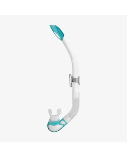 Mares Bay adult snorkel – Aqua White color with semi-dry top and anti-splash system