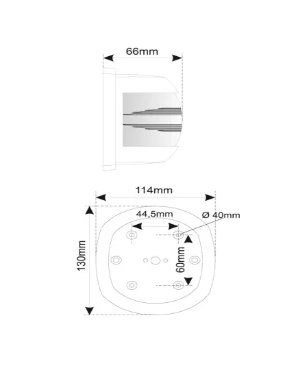 Navigation Light Green Side Spherical 12V
