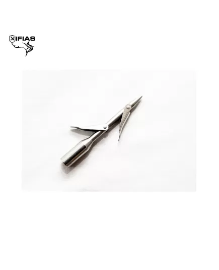 Small Speargun Tip with 2 Alternating Wings Inox