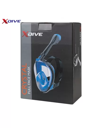 Snorkeling Full Face Mask Crystal Black/Tirquaz, Clothes Size: L/XL, 4 image