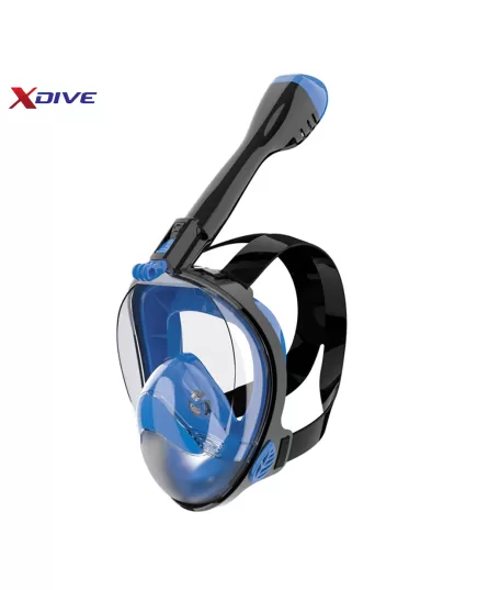 Μάσκα Θαλάσσης Full Face Snorkeling Crystal Μαύρο/Μπλε, Μέγεθος Ρούχου: L/XL Μάσκα Θαλάσσης Full Face Snorkeling Crystal Μαύρο/Μπλε, Μέγεθος Ρούχου: L/XL