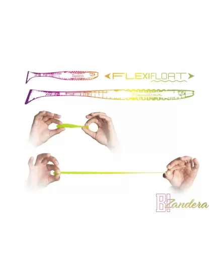 Τεχνητό Δόλωμα Σιλικόνης Delphin Zandera Flexifloat Uvs 5 Τε, 3 image