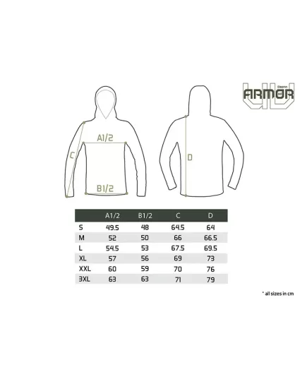 Rashguard Με Κουκούλα Delphin Uv Armor 50+ Olive, Μέγεθος Ρούχου: M , 6 imageRashguard Με Κουκούλα Delphin Uv Armor 50+ Olive, Μέγεθος Ρούχου: M, 6 image