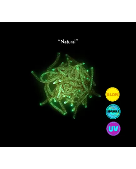 Δόλωμα Σιλικόνης Nerd Fishing Worthy Worm Red Glow Sparkle , 2 imageΔόλωμα Σιλικόνης Nerd Fishing Worthy Worm Red Glow Sparkle, 2 image