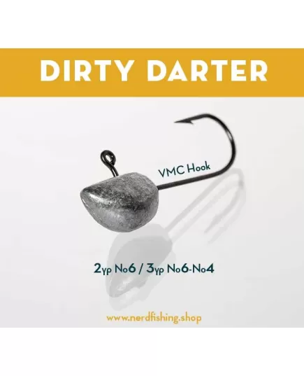 Μολυβοκεφαλή Nerd Fishing Dirty Darter Jig 2gr Natural Color, Άλλα: No6 , 2 imageΜολυβοκεφαλή Nerd Fishing Dirty Darter Jig 2gr Natural Color, Άλλα: No6, 2 image